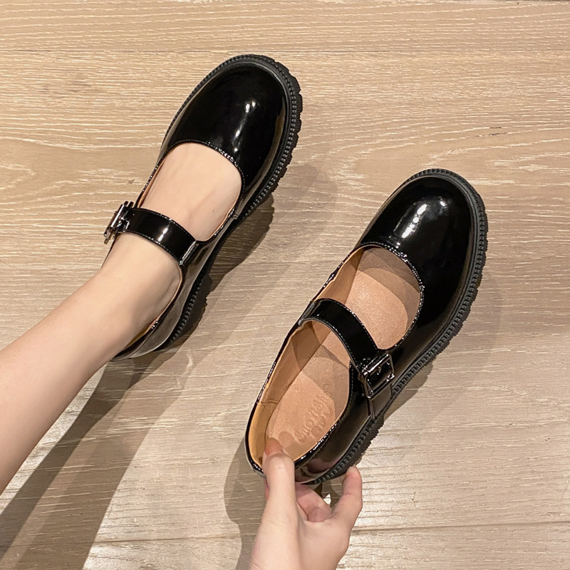 Thick-soled Mary Jane small leather shoes women's 2022 autumn new British style leather bag shoes all-match Japanese jk uniform shoes