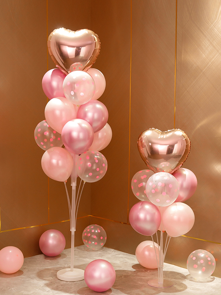 Pink Balloon Birthday Wedding Atmosphere Girl Table Floating