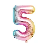 Детский цифровой воздушный шар для мальчиков и девочек, подарок на день рождения, градиент