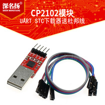 CP2102 Module USB TO TTL USB to Serial Port Module UART STC Downloader 5 DuPont Cables