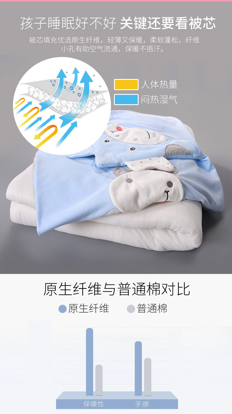 Chăn trẻ sơ sinh được tổ chức bởi em bé bông, ấm áp vào mùa thu và mùa đông, chăn sơ sinh, dày có thể tháo rời - Túi ngủ / Mat / Gối / Ded stuff nhộng ngủ cho bé