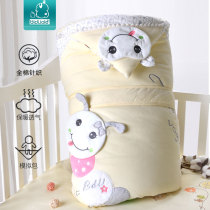 Baby hug quilt newborn quilt Spring and autumn and winter pure cotton newborn quilt Baby thickened section can be removed from the bile supplies