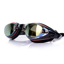 Professional electroplating myopia swimming goggles waterproof eye protection glasses anti-fog HD swimming equipment male and female with degree large frame