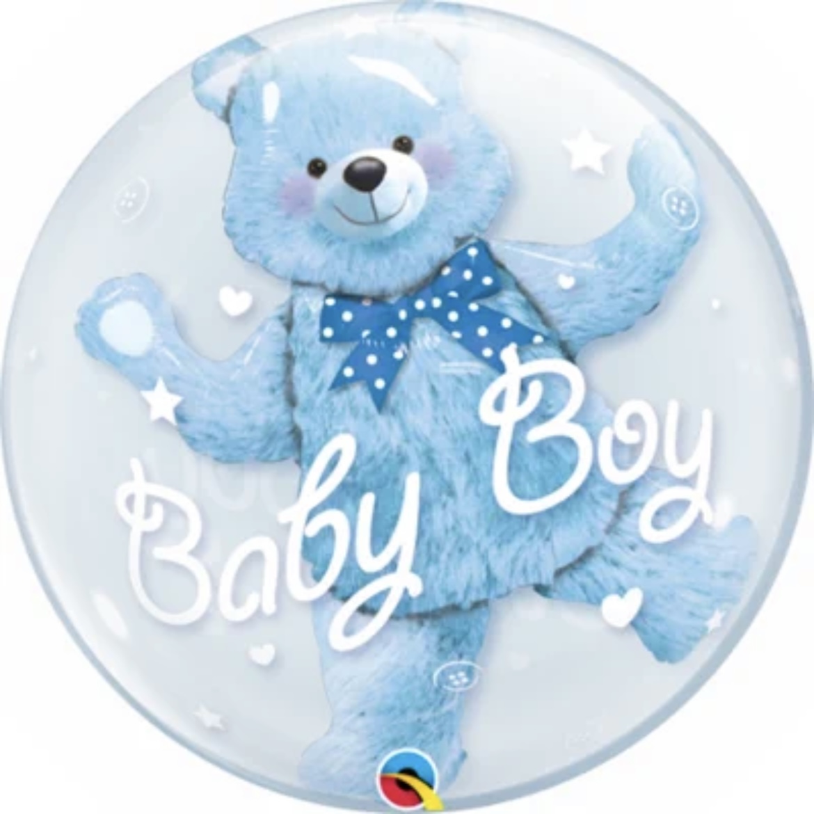 24-inch Ball BALL SMALL BEAR BALLOON MALE BABY GIRL BABY TRANSPARENT POPO BALL BABY BIRTHDAY PARTY BALLOON DECORATIONS