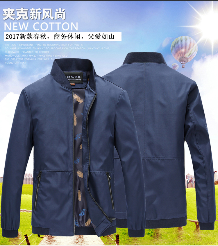 Người cha trung niên và người già mùa xuân 40 bộ quần áo cũ 50 mùa xuân và mùa thu 60 tuổi 70 chiếc áo khoác nam trung niên mỏng áo vest nam đẹp