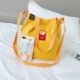Túi vải đơn giản túi xô túi đeo vai nữ túi đeo vai Messenger phiên bản tiếng Hàn của túi nhỏ tươi tươi hộp túi ăn trưa - Hộp cơm điện sưởi ấm hộp cơm tự nấu
