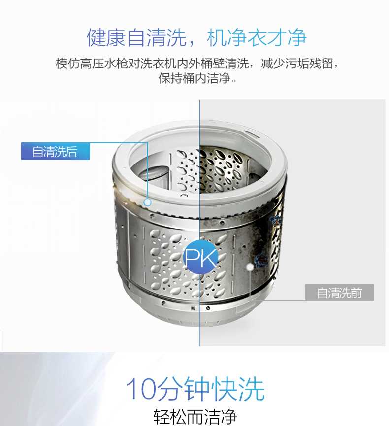 Midea Midea MB65V31 Máy giặt 6,5 kg KG Trang chủ tự động ký túc xá sóng bánh máy giặt không xả nước