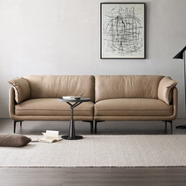 Italian technology fabric sofa simple modern Nordic waterproof light luxury living room small apartment three four people minimalist