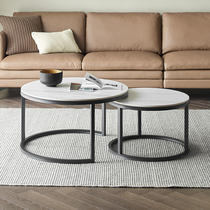 Italian rock board coffee table side few Nordic minimalist modern simple living room household small apartment Net red creative small table
