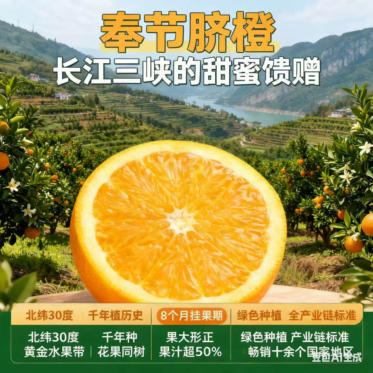 索图甄选奉节脐橙的LOGO