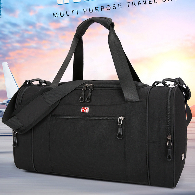 Swiss Army Knife Travel Bag for Men and Women, Large Capacity, Short-Distance, Single-Shoulder, Business Trip, Travel, Waterproof Luggage, Gym Bag