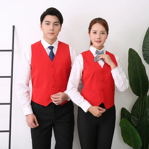 Индивидуальная рабочая сервис жилет супермаркет Western Restaurant Bar ktv Отель официант мужская рекламная лошадь зажима