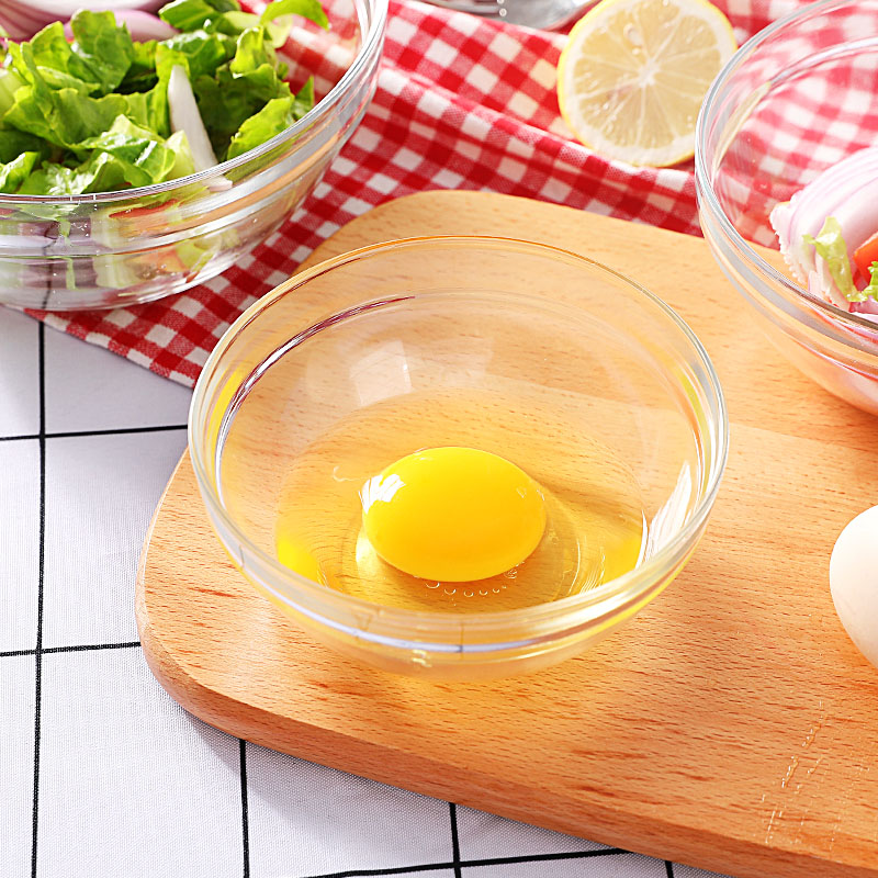Baosteel at the South Pole, transparent glass bowl bowl of fruit salad bowl large tableware wash bowl of salad plates can microwave