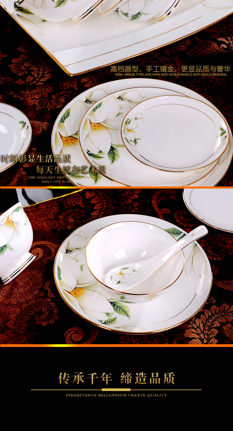 Antarctic treasure ipads porcelain European suit dishes tableware up phnom penh combiner Chinese dishes suit household contracted/