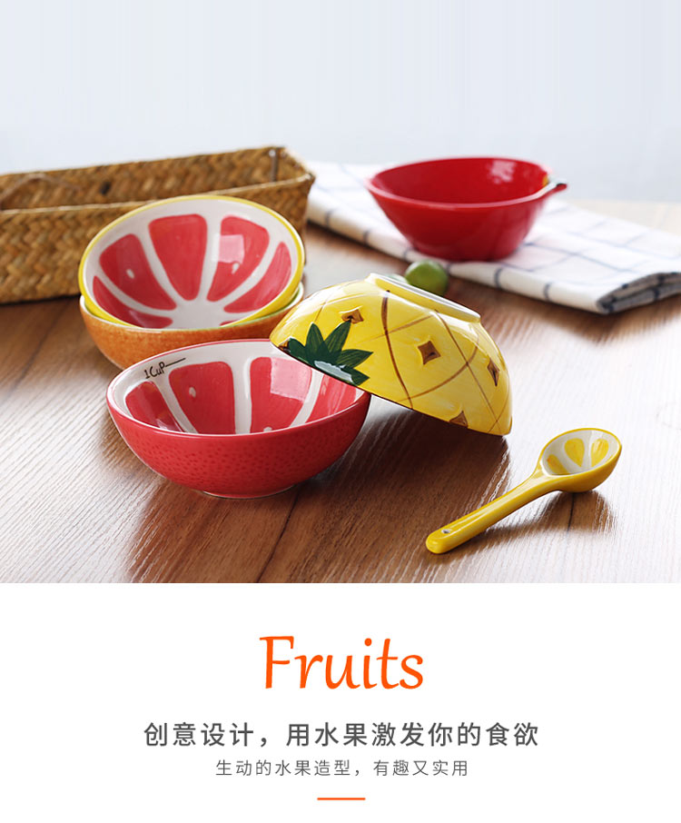 Antarctic treasure fruit bowl of creative household tableware suit express cartoon rice bowls, salad bowl dessert bowl/children