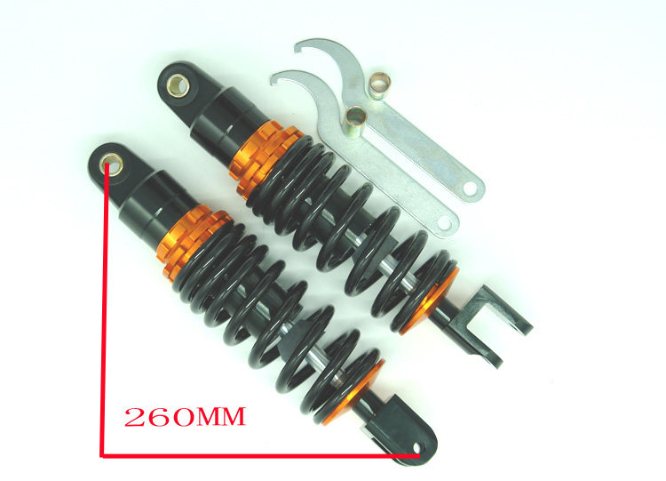 Motorcycle shock absorber modified accessories 260-265mm modified rear fork DIO rear shock absorber bias fork head
