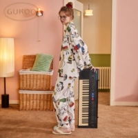 Gukoo/果壳 Nuby, милая весенняя хлопковая пижама
