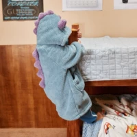 Динозавр, джинсовый банный халат