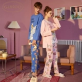 Gukoo/果壳 Осенняя пижама для влюбленных, мультяшный комплект
