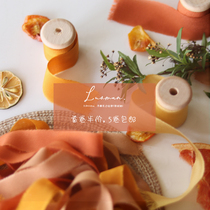 3 8cm hand-torn burrs silk ribbon ins handmade ribbon wedding vows card invitation hand stick hand book