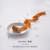7 6cm silk hand-torn burrs ribbon ins handmade Handbook ribbon wedding tear edge invitation hand stick flower strap