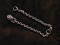 American handmade silver jewelry STARLINGEAR Stellin out-of-print super thick skeleton sterling silver pants chain wallet chain