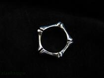 British handmade silver jewelry brand Crazy Pig bone ring