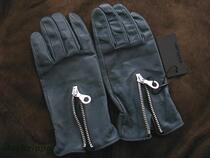 Japanese dark pioneer locomotive brand BACKLASH NAVY blue cowhide gloves NAVY