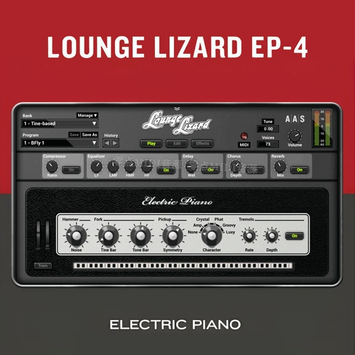 Маленький, но красивый rnb электрический стальной тон Lizard EP-4.4.4, источник звука с несколькими предустановками, vst аранжировщик Win Mac