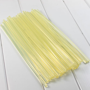 High quality hot melt glue stick Small yellow rubber strip full transparent soft hot melt glue stick 7mm