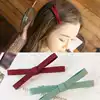 Alien girl Chai Xiaoqi with the same hairpin Korean version of the fabric bow edge clip Liuhai clip hair ornaments headdress hair clip