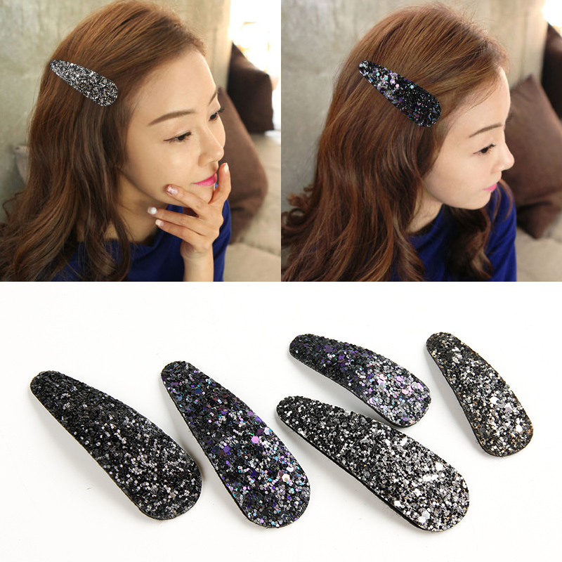 Japan and South Korea simple sequin hairclip bbclip Korean temperament bangs side clip subnet red Joker hair accessories hair card