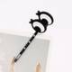 Phim hoạt hình Hàn Quốc dễ thương bên trái clip đen thép clip trang sức tóc Phiên bản Hàn Quốc của bangs hoang dã một từ đầu clip thẻ