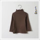 Cô gái cộng với áo nhung đáy mùa thu và mùa đông màu đen cổ cao cotton của trẻ em trong chiếc áo thun trẻ em lớn không rơi nhung tay dài dày