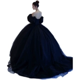 Реквизит для фотографии, топ без лямок, черное свадебное платье для влюбленных