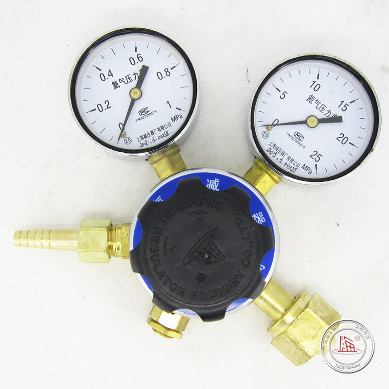 Shanghai pressure reducer plant YQHE-5 helium pressure reducer helium meter pressure reducing valve 1*25