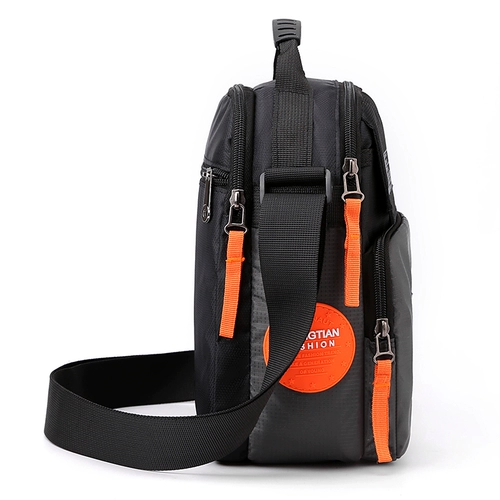 Сумка через плечо, мужская черная вместительная и большая универсальная сумка на одно плечо для путешествий, ткань оксфорд, коллекция 2022