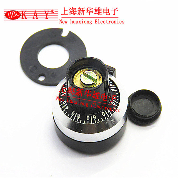 3590S potentiometer knob cap with scale hole 6MM WXD3-13 potentiometer linear digital knob