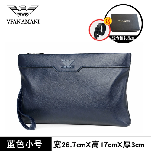 Armani, сумка с петлей на руку, кожаная вместительная и большая маленькая сумка клатч для отдыха, из натуральной кожи