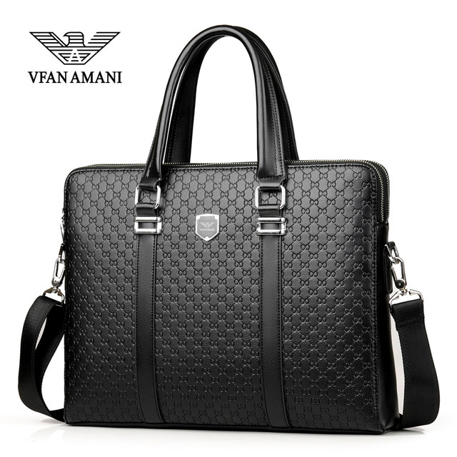 armani leather man bag