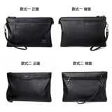 Armani, сумка с петлей на руку, кожаная вместительная и большая маленькая сумка клатч для отдыха, из натуральной кожи