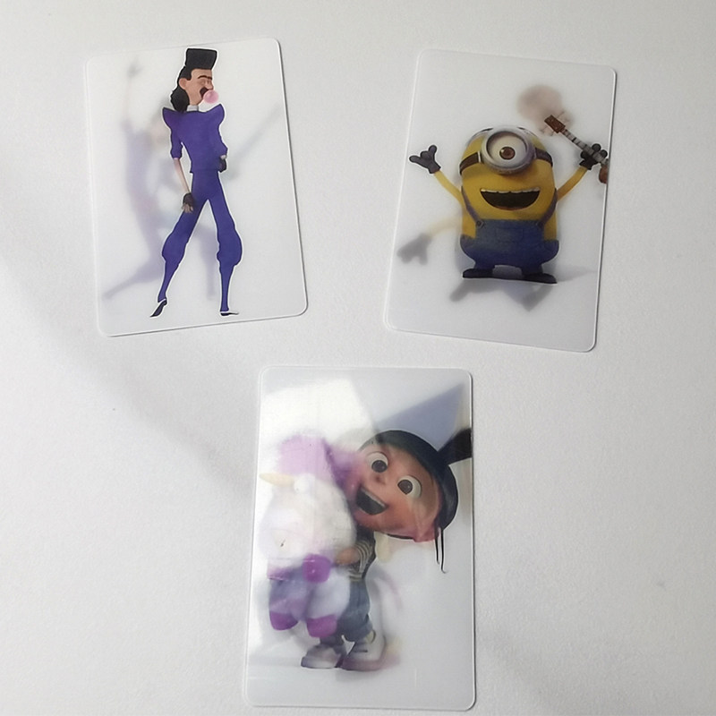 Little yellow grating transform card Diffins Turut Gelu comics changes creative transparent cardpiece peripherals