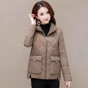 2024 high-end western style mother's wear short cotton clothes for women winter new style warm small stylish stand collar cotton clothes for women 2024 high-end western style mother's wear short cotton clothes for women winter new style warm small stylish stand collar cotton clothes for women