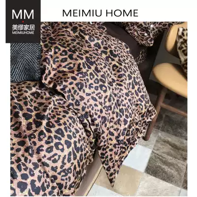 Cotton cotton BAO WEN four-piece long staple cotton bedding sheets bed hats Net red model 1 8m