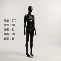 Женская модель матовая черная