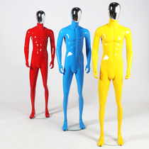 Korean mens clothing model props color full body half body movable electroplating head dummy window model display stand