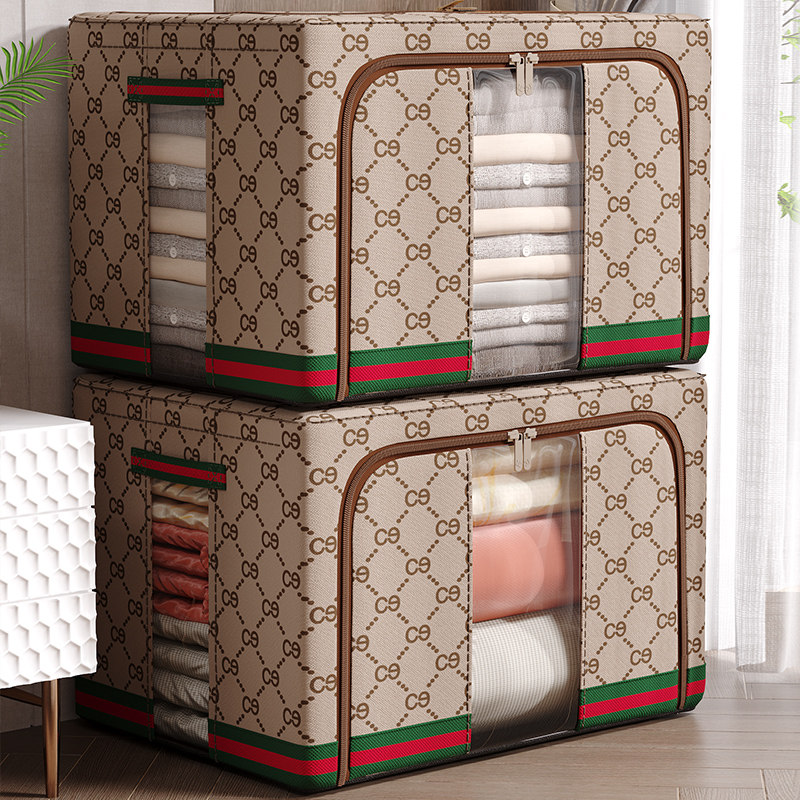 Good helper storage box large household quilt thickened clothes sorting dormitory fabric underwear book storage box