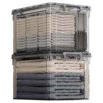 Best Helper Storage Box Transparent Plastic Household Clothes Organizing Snack Toys Moving Storage Medicine Box