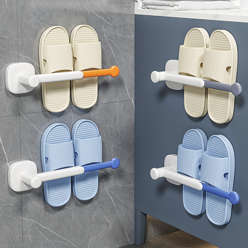 Canon hands Bathroom Slippers Rack Free of perforated Dressing Room Wall Hanging Leash Shoe Holder Shoes containing Objects Divine