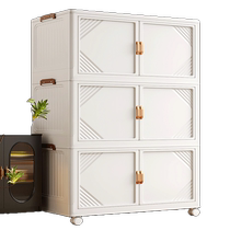 Best Helper Right Angle Storage Box Home Double Door Folding Storage Cabinet Clothes Toy Snack Storage Cabinet Organizing Box